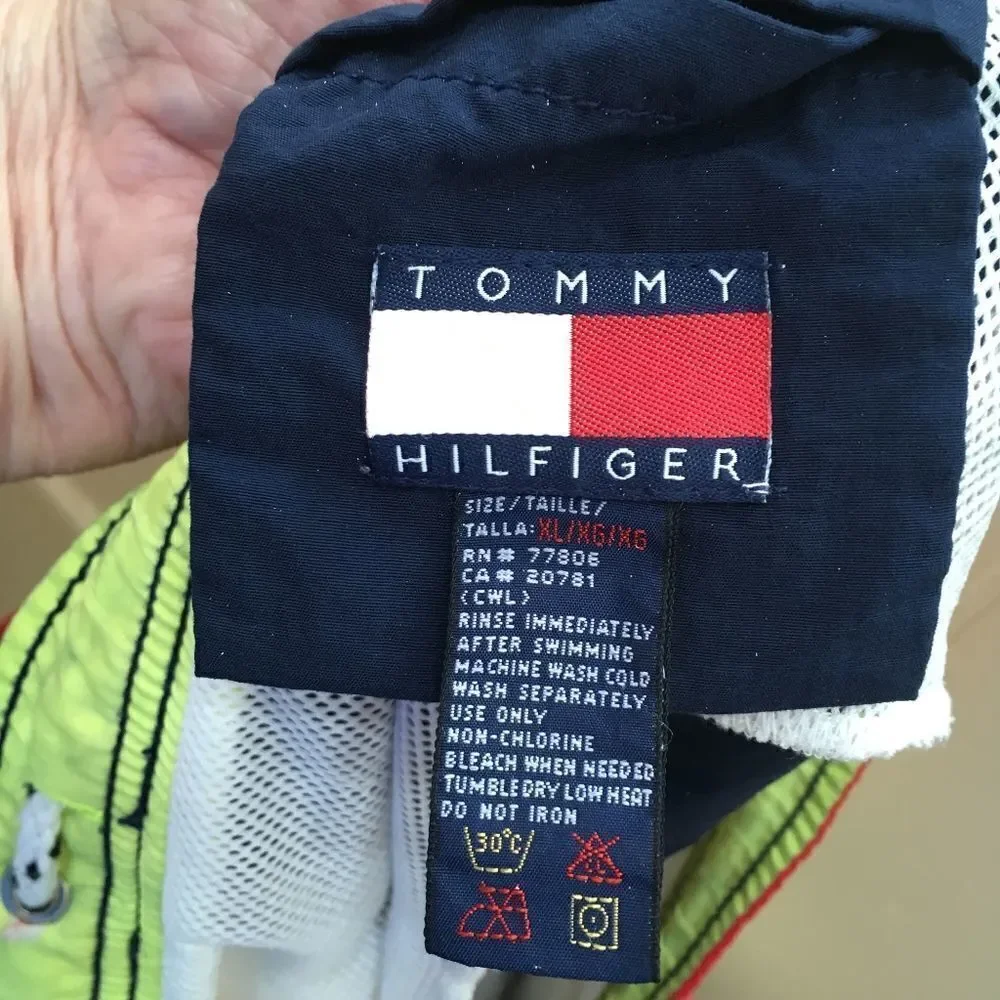 ‎VINTAGE 90's TOMMY HILFIGER SAILING GEAR SWIM TRUNKS